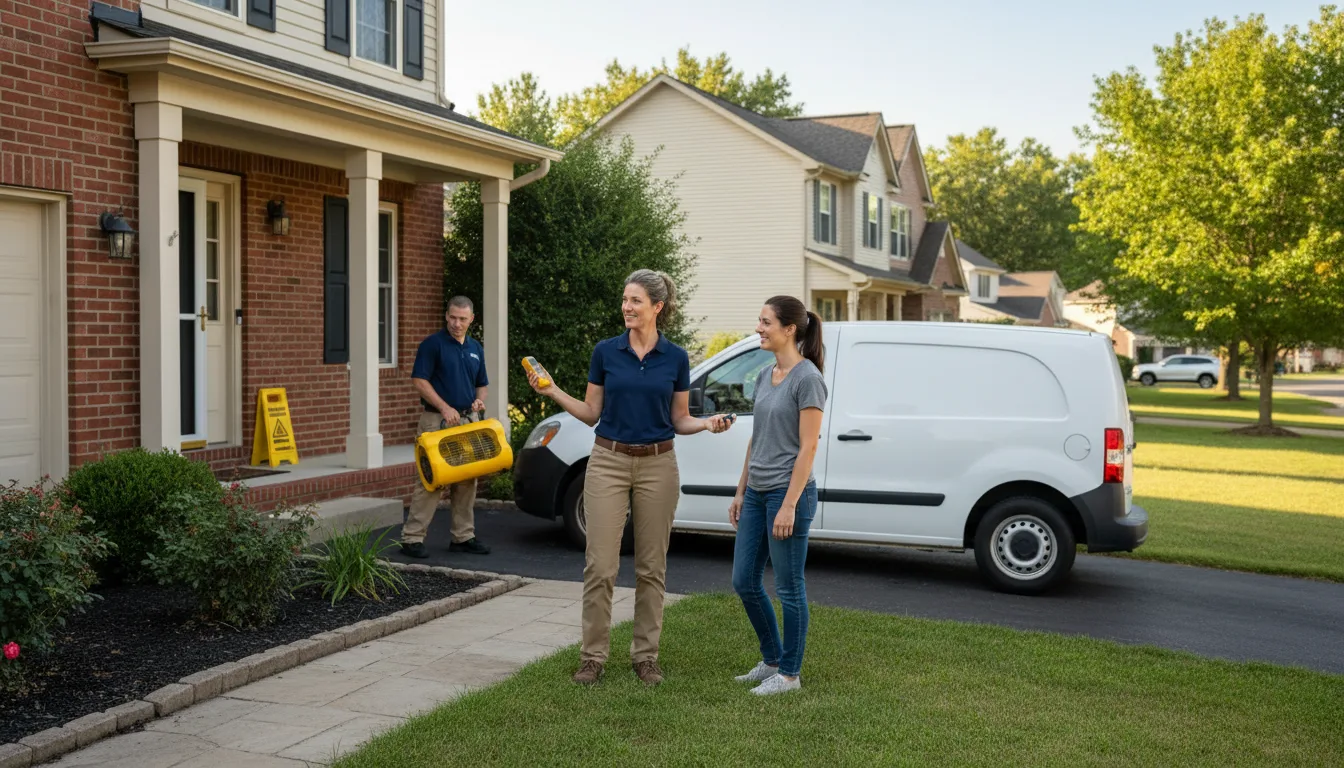 Residential water damage restoration in Cleveland Heights, OH